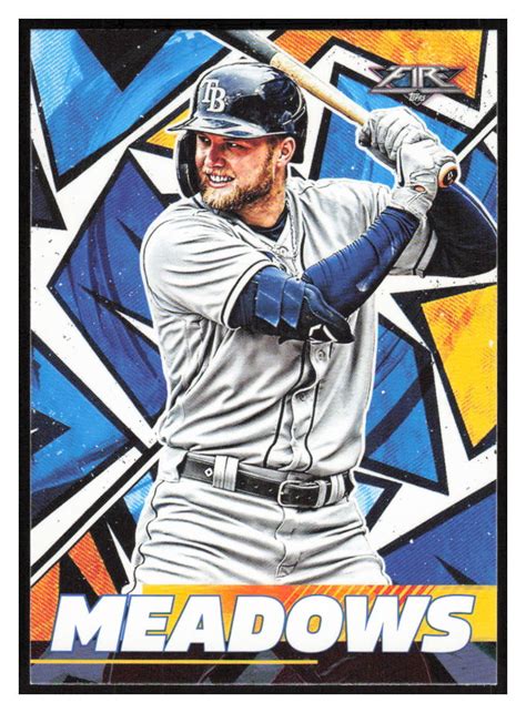 2021 Topps Fire 129 Austin Meadows Tampa Bay Rays EBay