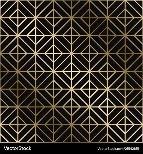 Geometric Art Deco Pattern Seamless Royalty Free Vector