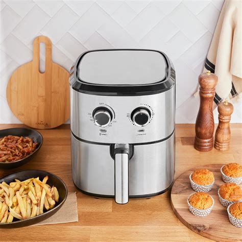 Karaca Multifry Inox Double Pan Airfryer 5 5 Litre XL EnSonu