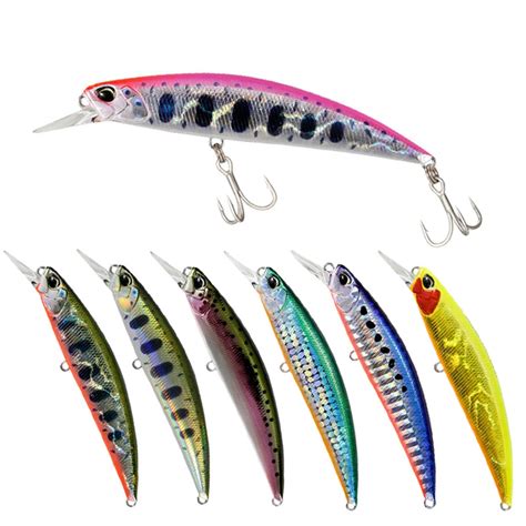 Isca Spearheadd Minnow Wobbler Para A Pesca Do Robalo Longa Isca De