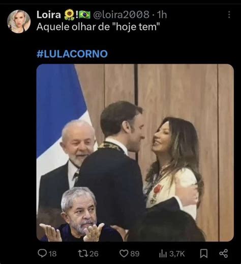 Lulacorno Usu Rios Reagem Ao Encontro De Janja E Macron Folha Destra