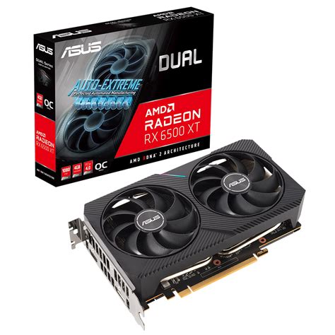 Tarjeta De Video Radeon Rx 6500 Xt 4gb Gddr6 Asus Dual Oc Hdmi Dp