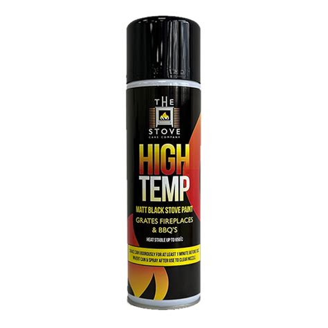 High Temperature Stove Paint - Matt Black - Thermotec