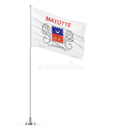 Mayotte Flag Vector Illustration Of Mayotte Flag Stock Vector