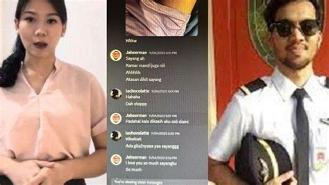 Pilot Pramugari Selingkuh Viral Di Tiktok Isi Chat Kirim Foto Paha