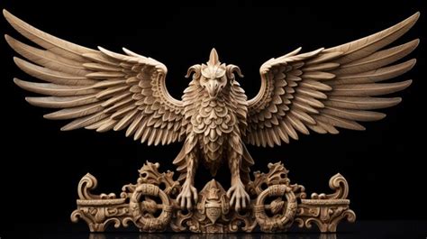 Premium AI Image | sculpted replica of the Garuda Pancasila