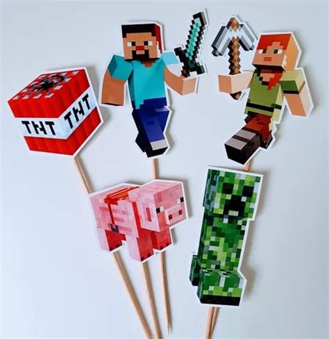 Minecraft Cotill N Kit Cumplea Os Completo Tienda Feliz En Venta En