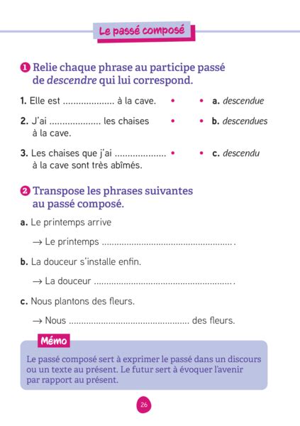 Les Fiches D Entra Nement Effa Ables Fran Ais E Coll Ge