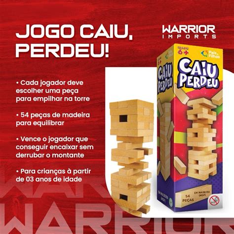 Jogo Caiu Perdeu Pais Filhos De Madeira Jogo Da Torre De Madeira