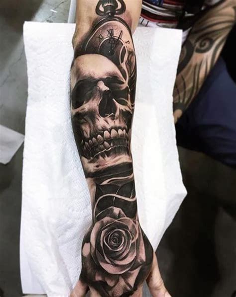 Skull Hand Tattoos Skull Sleeve Tattoos Skull Rose Tattoos Sleeve