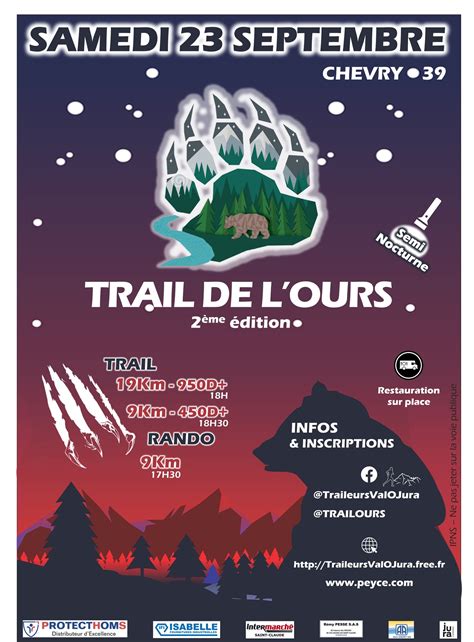 TRAIL DE LOURS Saint Claude Fr La Ville Grandeur Nature