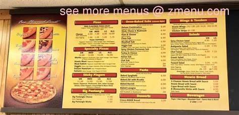 Online Menu of San Marco Pizza Restaurant, St. Augustine, Florida, 32084 - Zmenu