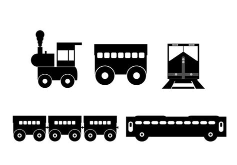 Vector train silhouette - Download Free Vector Art, Stock Graphics & Images