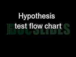 PPT Hypothesis Test Flow Chart PowerPoint Presentation