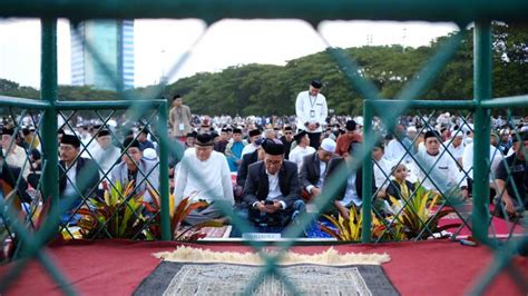 Ribuan Jamaah Salat Idul Adha Di Unismuh Makassar Celebesmedia