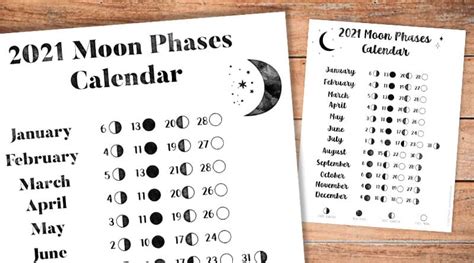 Full Moon Free Printable Moon Phase Calendar 2021 - Free printable 2021 ...