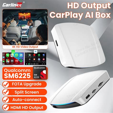 Carlinkit Caixa De Tv Uhd Android Qualcomm Core Carplay Sem