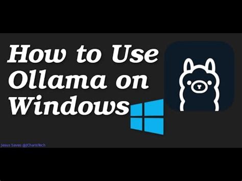 How To Use Ollama On Windows YouTube