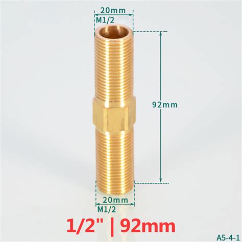 Hex Pipe Nipple BSP Male Thread Brass Equal Reducing Connector Coupler