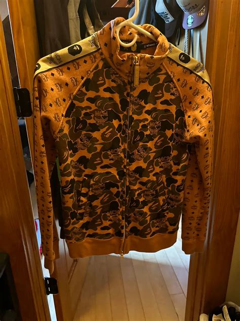 Bape Bape X Mcm Track Top Grailed