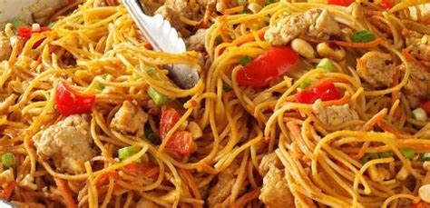 Spicy Chicken Peanut Pasta Brenda Gantt Recipes