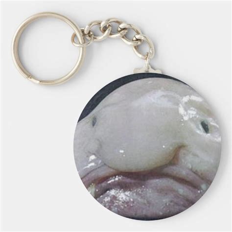 The Blobfish Keychain Zazzle