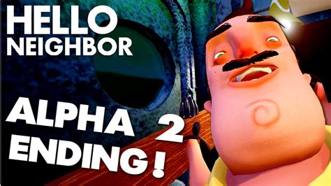 Hello Neighbor FINALLY EXPLORE THE BASEMENT ALPHA 2 ENDING