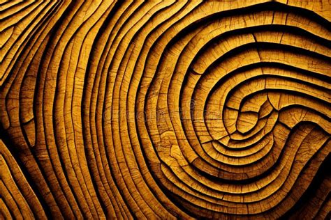 Wood Larch Texture Of Cut Tree Trunk Close Up Wooden Pattern Stock