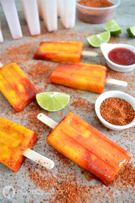 Paletas De Mango Con Chamoy Pizca De Sabor