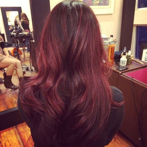 Dark Red Balayage Schwarzkopf Metallics Schwarzkopf Igora Royal