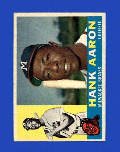 1960 Topps Set Break 300 Hank Aaron VG VGEX Minimum Size GMCARDS