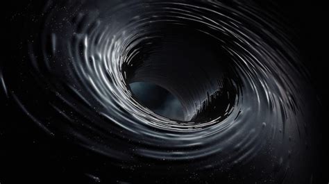 Premium AI Image | A black hole with a water droplet in it