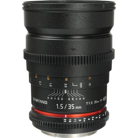 Samyang 35mm T1 5 Cine Lens For Canon EF SYCV35 C B H Photo Video