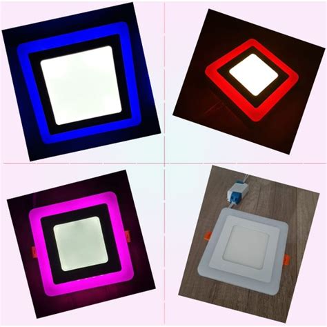 Çift Renkli Boyut 10X10CM Sıva Altı Kare 6 Watt 3 3 LED Fiyatı