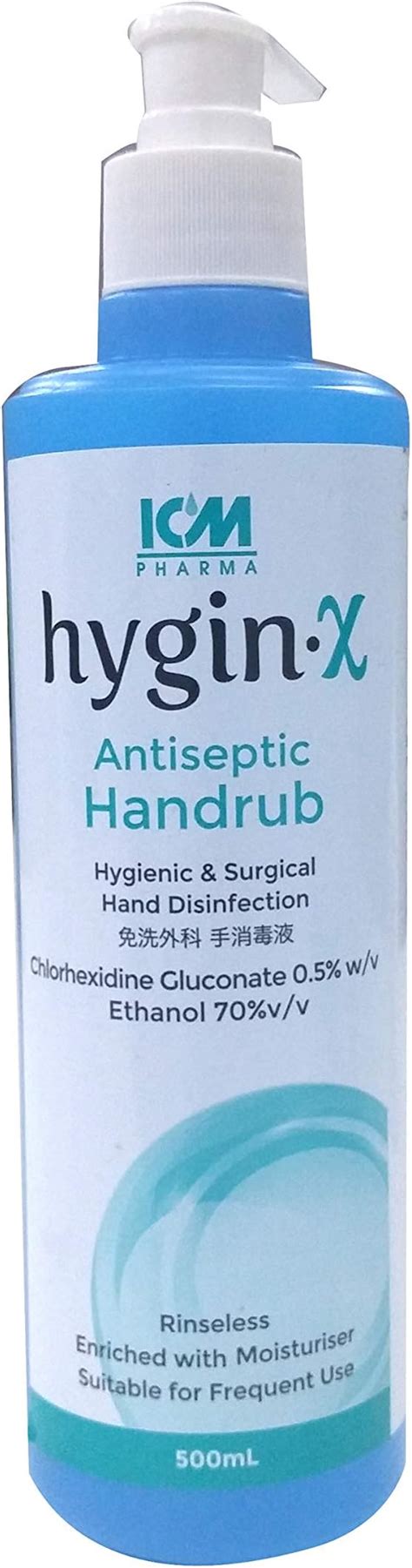 Hygin X Antiseptic Handrub With Moisturiser 500ml Amazonsg Health