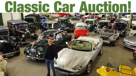 Attending A Classic Car Auction Bidding Buying Car Viewing WB