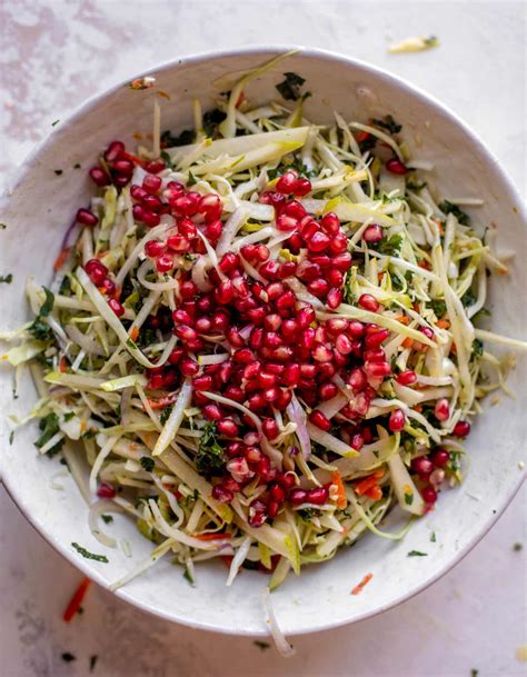 Winter Slaw Recipe - Pear and Pomegranate Winter Slaw