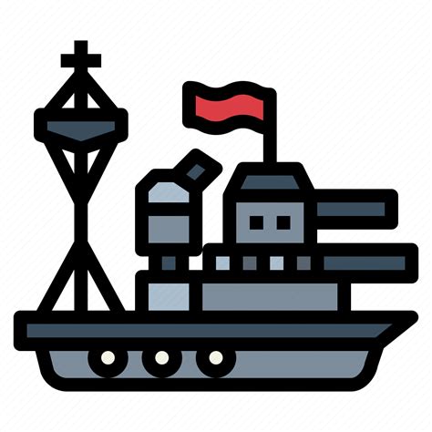 Boat Destroyer Military Ship Icon Download On Iconfinder