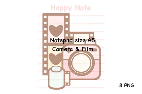 Camera Film Notepad Size A Graphic By Spsweet Creative Fabrica