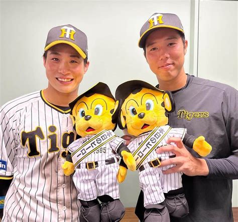 阪神タイガースさんのインスタグラム写真 阪神タイガースinstagram「今日のヒーローは青柳選手、木浪選手です！ 今日のヒーロー