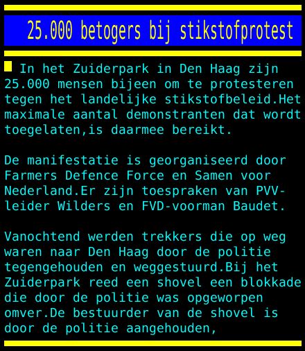 Nos Teletekst On Twitter Betogers Bij Stikstofprotest