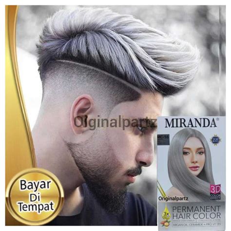 Jual MIRANDA Cat Rambut Ash GREY Blonde MC Hair Color ABU ABU Shine Cat Rambut Abu Shopee