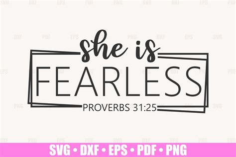 She Is Fearless Svg Files For Cricut She Is Strong Svg Cut Etsy