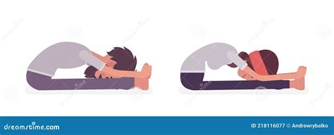 Female Paschimottanasana Easy Variation With Yoga Strap Illustration