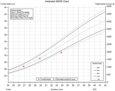 Fetal Weight Chart Uk