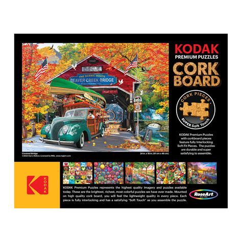 RoseArt KODAK Cork Covered Bridge 1000 Piece Jigsaw