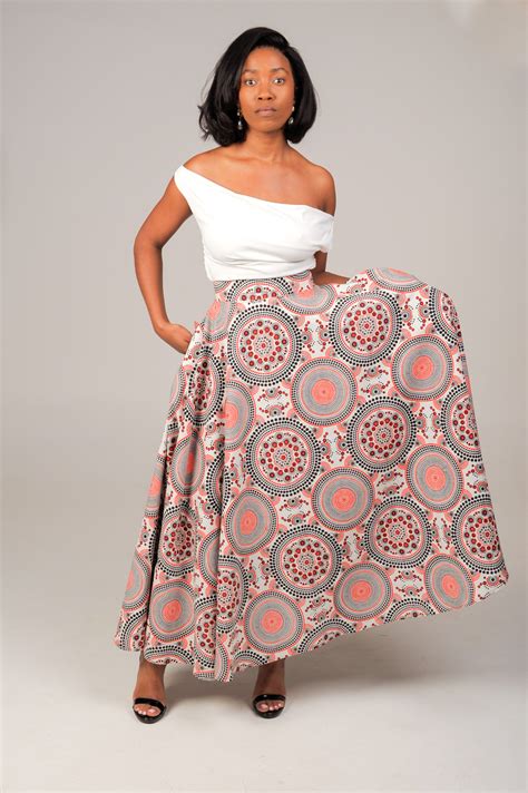 Khoja Flare Skirt Ankara African Print Fabric And Clothing