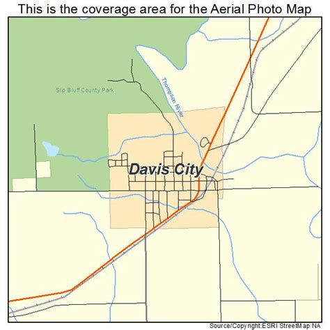 Aerial Photography Map Of Davis City Ia Iowa