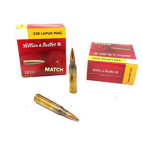 Sellier And Bellot Match 338 Lapua Mag 250 Grain Hpbt Ammunition 20