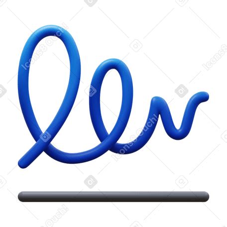 3D Подпись в PNG, SVG